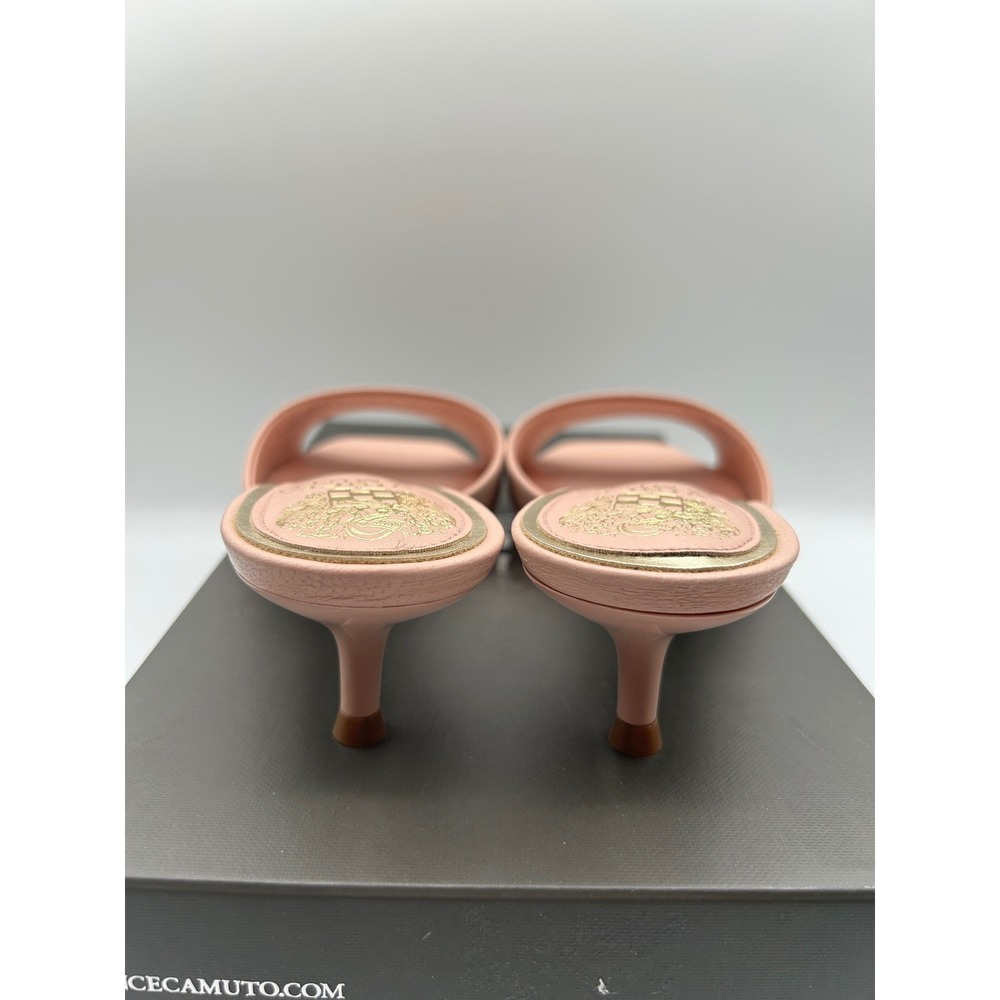 Vince Camuto Faiza Mules,Womens 6M,Pale Peony Pink Leather,Kitten Heel,(NIB) - Picture 13 of 14